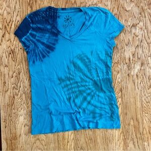 dELiA*s Blue Tie-Dye Women's Top